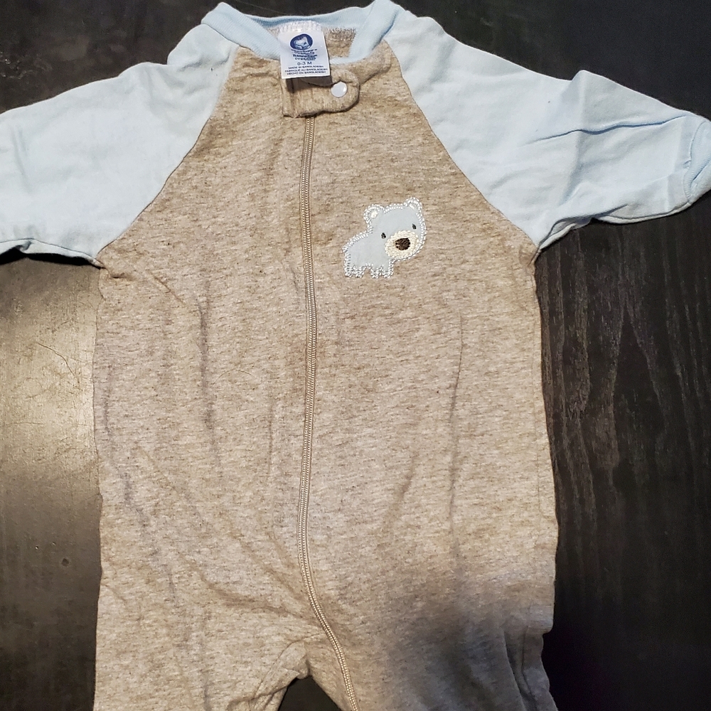 Little Boy Footie PJ's 0-3 months